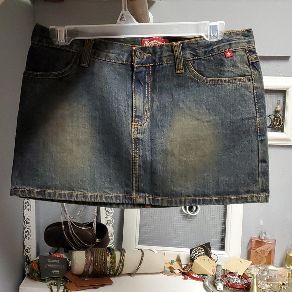 Spacegirls jean mini skirt